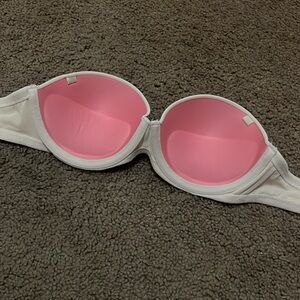 strapless victorias secret bra padded worn once 34A